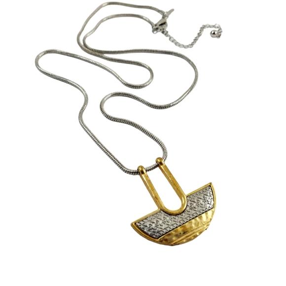 Chico's long pendant necklace art deco necklace - Picture 11 of 12